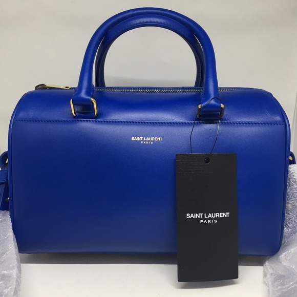 NEW SAINT LAURENT YSL Barca Duffle Bag with strap - Picture 2 of 16